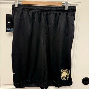 Nike Army Black Athletic Men's Shorts with Gold Accents